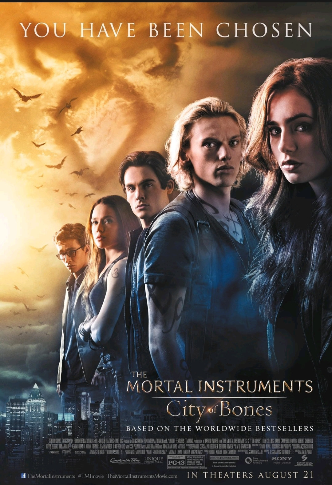 The Mortal Instruments City of Bones poster