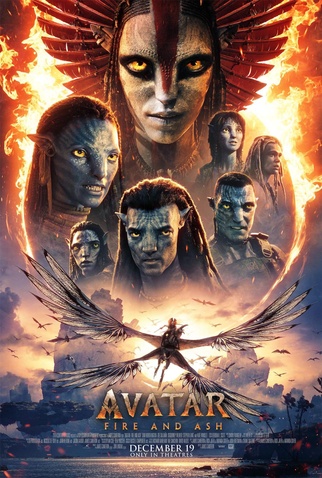 Avatar: Fire and Ash poster artwork