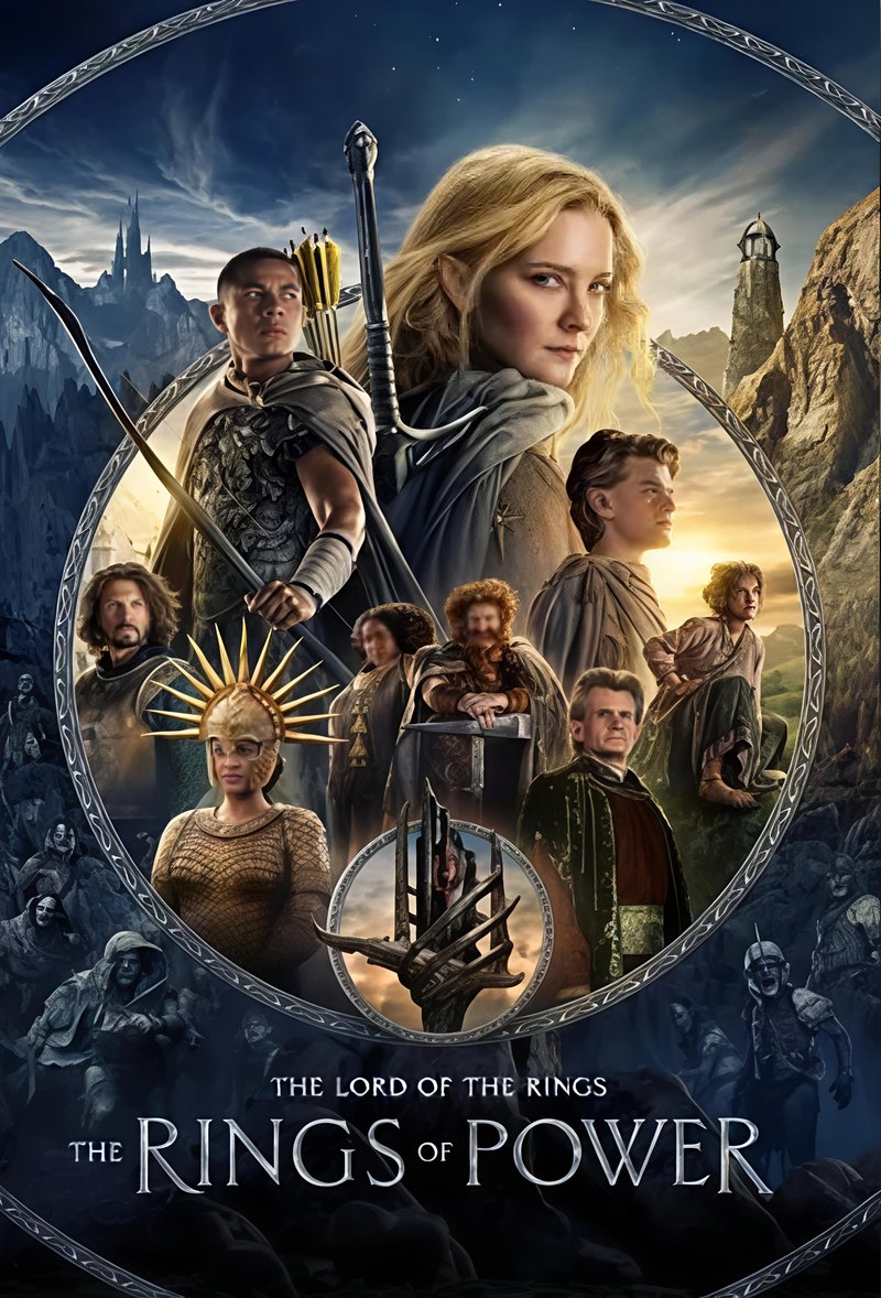 The Rings of Power poster artwork