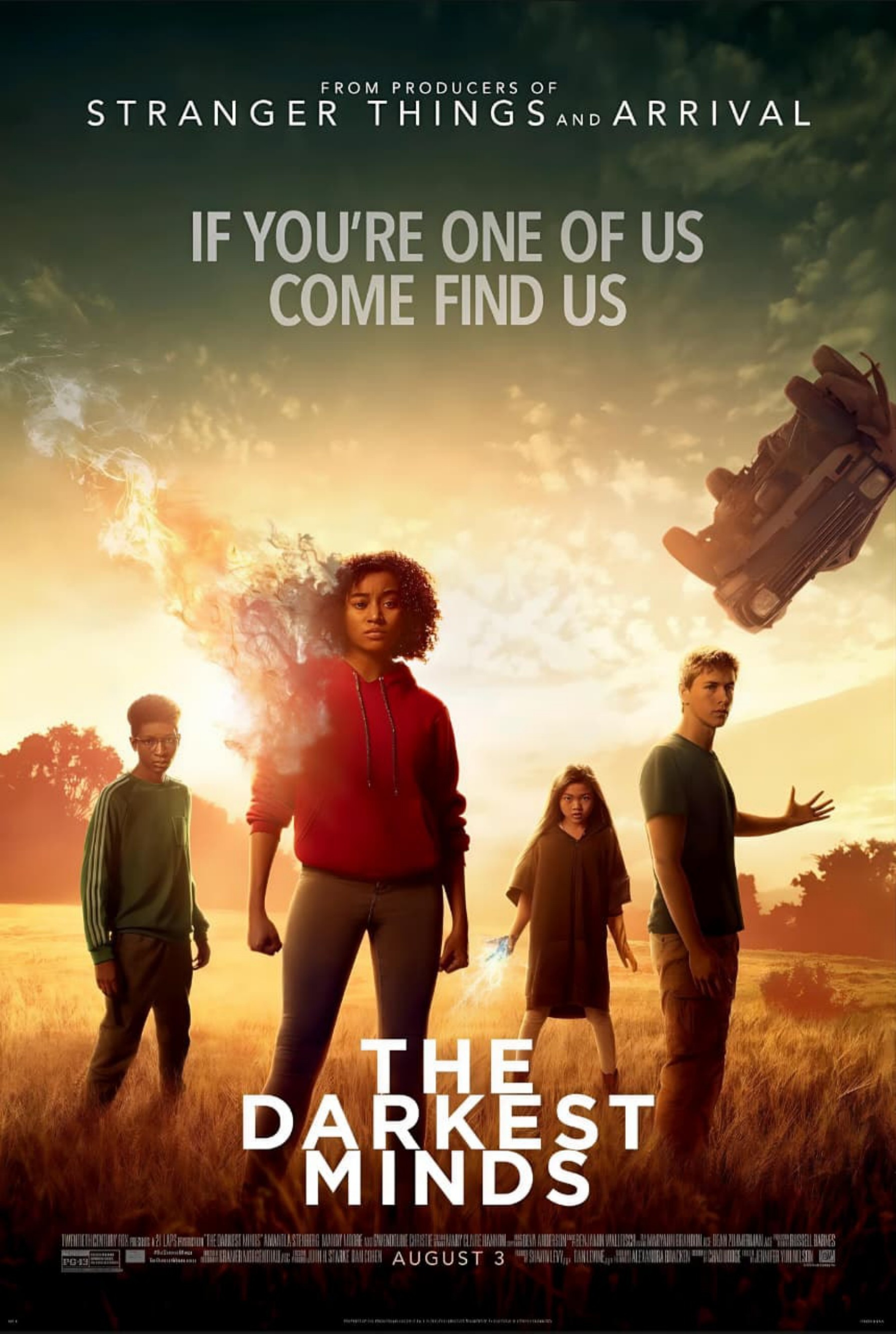 The Darkest Minds poster artwork