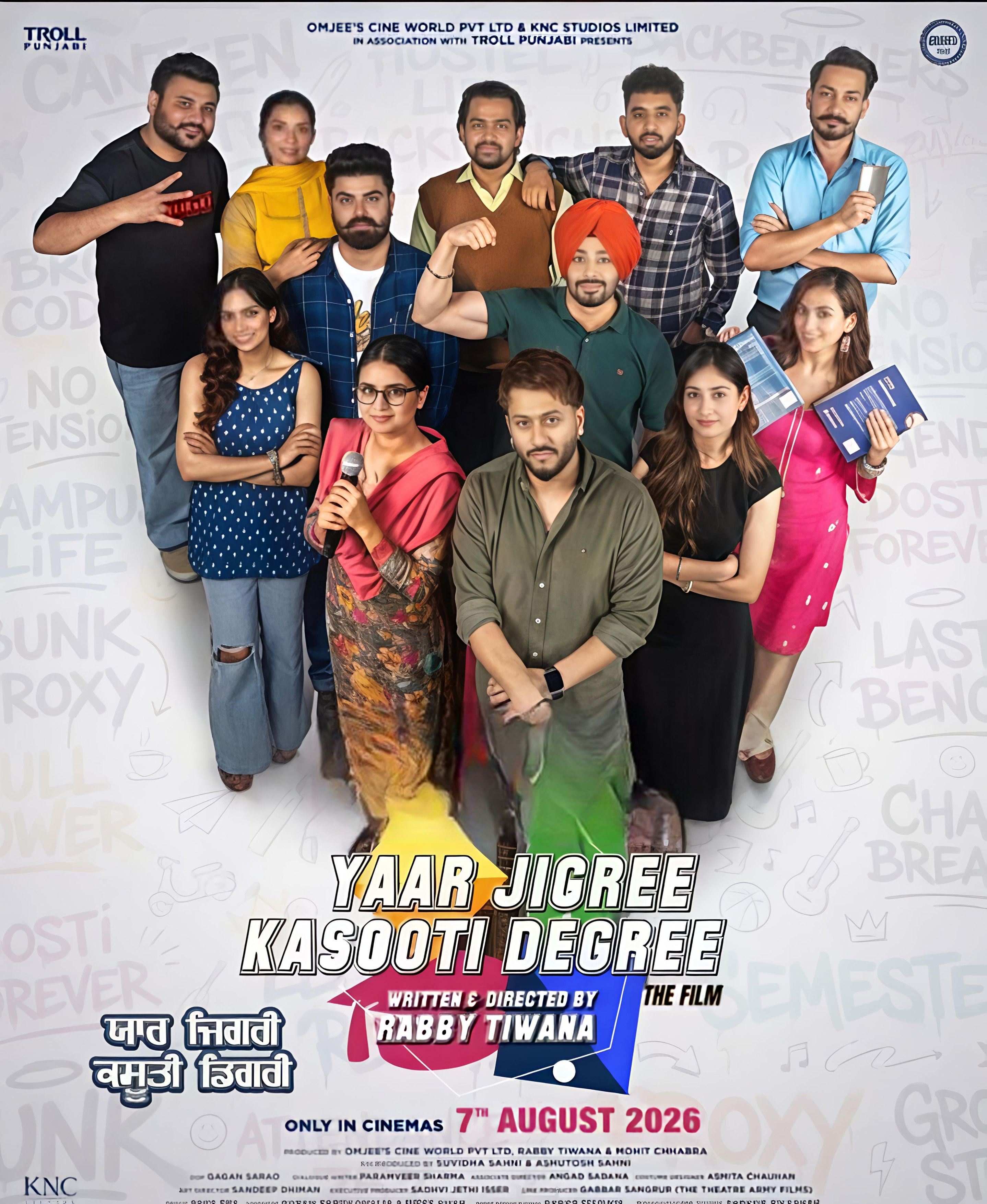Yaar Jigree Kasooti Degree poster artwork